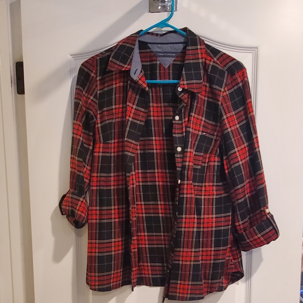 Tommy Hilfiger plaid button down